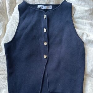 ZARA Navy vest tank